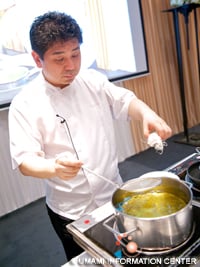 Lo chef Koji Shimomura di Edition Koji Shimomura (Tokyo)