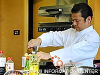 Dimostrazione dello chef Tadadshi Yabe