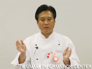 Démonstration par le chef Yuuji Wakiya