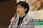 La signora Chieko Sakamoto, presidente dell'Hana Cooking College